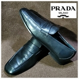 Кожаные туфли лофери PRADA. Италия ( p42 / 28.5 cм ), фото №2