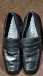 Кожаные туфли лофери PRADA. Италия ( p42 / 28.5 cм ), фото №4