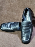 Кожаные туфли лофери PRADA. Италия ( p42 / 28.5 cм ), фото №8