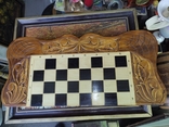 Vintage. Wooden chess, backgammon - handmade., photo number 7