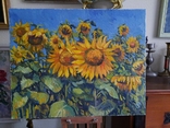 Painting Taras Dudka ''Sunflowers'' 40/50 canvas/oil on canvas 2015, photo number 8