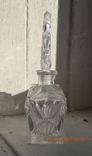 Glass (crystal) bottle for perfume, perfume. Height 18 cm. No2, photo number 4