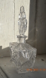 Glass (crystal) bottle for perfume, perfume. Height 18 cm. No2, photo number 5