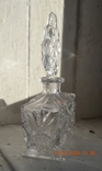 Glass (crystal) bottle for perfume, perfume. Height 18 cm. No2, photo number 6