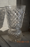 Crystal vase. Crystal. Made in the USSR. Height 22 cm. No. 2, photo number 2