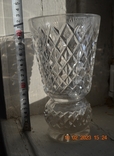 Crystal vase. Crystal. Made in the USSR. Height 22 cm. No. 2, photo number 6