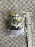 Мотанка - жовто-блакитний сувенір лялька з підвіскою, фото №3