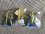 Мотанка - жовто-блакитний сувенір лялька з підвіскою, фото №6