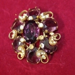 Antique pendant "Angelica", 50s of the twentieth century, gilding, vintage, USA., photo number 2