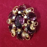 Antique pendant "Angelica", 50s of the twentieth century, gilding, vintage, USA., photo number 12