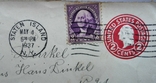 Поштовий конверт з маркою 1937 р. США - Німеччина., photo number 2