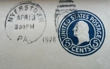 Поштовий конверт з маркою 1925 р. США - Німеччина., photo number 3
