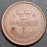 Швеция 1 крона 2016, фото №3