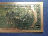 Сувенірна банкнота із золота США 2 долари - 2 долари (зразок 1976 р.), фото №9