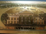 Сувенірна банкнота золота США 20 доларів - 20 доларів (зразок 2009 р.), фото №8