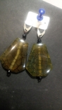 Earrings made of natural stone. 925 New., photo number 11
