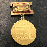 Золотая медаль Лауреат государственной премии СССР №17271 + диплом и мандаты, фото №11