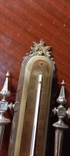 Антикварный термометр XIX века, бронза, оникс., фото №5