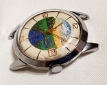 Vostok watch with a picture on the dial mechanical 2214 with a calendar ChCZZ USSR, photo number 4