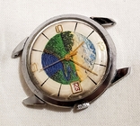 Vostok watch with a picture on the dial mechanical 2214 with a calendar ChCZZ USSR, photo number 6