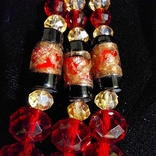 Coral necklace Venetian glass, photo number 6