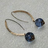 22. Earrings Silver 925. Lucia Odescalchi. In gilding., photo number 7
