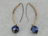 22. Earrings Silver 925. Lucia Odescalchi. In gilding., photo number 2