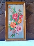 Flowers Antique Tapestry in Glass Frame 2, photo number 6