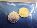 50 сентимо Іспанія + 20 стотинок Болгария (Монеты и банкноты №146), photo number 3
