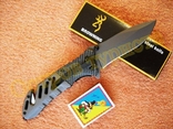 Нож тактический складной Browning A339 стеклобой стропорез 21.5 см, numer zdjęcia 3