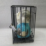 Piggy bank in a cage under lock and key., photo number 9