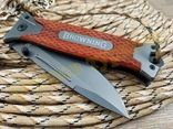 Нож складной Browning 364 с клипсой и темляком, фото №4