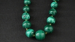 Vintage natural stone necklace, white-blue and green, photo number 8