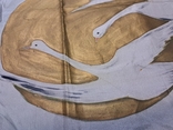 Платок картина рисованный шёлк Белые лебеди 86/83 см, photo number 8