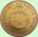 6. Costa Rica, two coins: 100 colones, 2006 and 50 colones, 2007, photo number 4