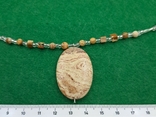 Ожерелье Кулон Яшма Сахара Серебро 925, фото №4