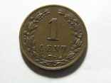 1 цент 1878 Нідерланди, фото №2