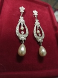Vintage earrings "Queen Margot", Bavaria, Germany, new, photo number 3