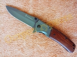 Нож складной Browning DA98 полуавтомат ,дерево ,клипса, фото №4