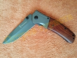 Нож складной Browning DA98 полуавтомат ,дерево ,клипса, фото №6