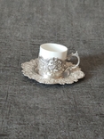 Coffee pair, silver, porcelain, Germany., photo number 4
