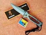 Нож тактический складной Browning FA41 стеклобой 22 см, фото №2
