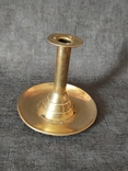 Candlestick for one candle, brass., photo number 6