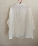 Debenhams Льняная красивая блузка рубашка женская белая с вышивкой Англия 22, фото №6