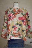 Julia стильный пиджак женский в бохо стиле лен цветочный принт, фото №7