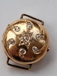 Watch Case 56 Gold with Diamonds - Star of David - 10.65gram, photo number 2