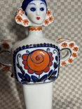 Porcelain Bottle with a girl, 31 cm, photo number 8