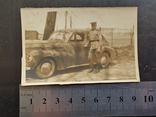 Старинное фото сержанта СА с трофейным а/м "Опель Капитан"., фото №3
