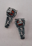 Carnelian earrings, silvering, photo number 9