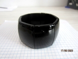 Bracelet natural black agate, photo number 2